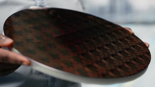 Researchers Evaluating Advanced Microchip Silicon Wafer Prototype