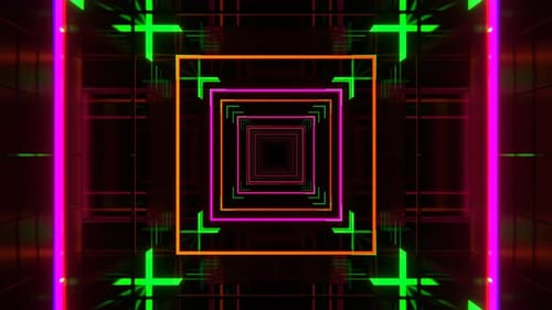 Multicolors Infinite Digital Fantasy Flashing Channel Background Vj Loop In 4K