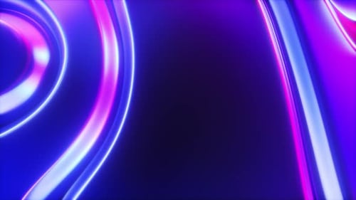Dark Reflected Glowing Shapes Loop