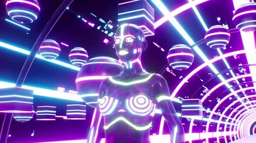 Vj Loop of Neon Metaverse
