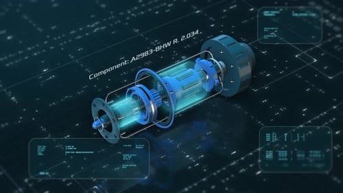 Futuristic cad interface