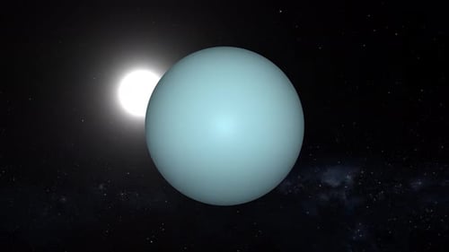 Uranus planet animation 2804