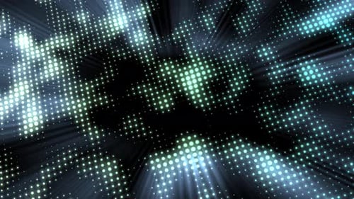 Animated Geometric Light Dots Background Loop