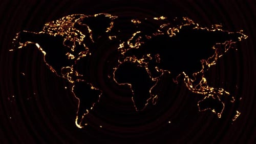 Blinking World Map 1