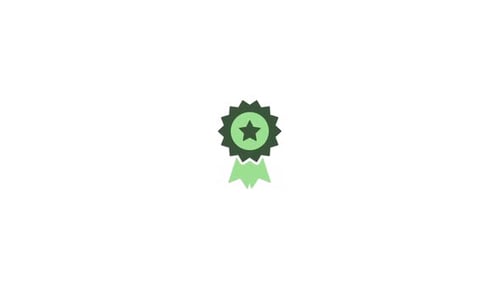Modern Animated Quality Badge with Star
