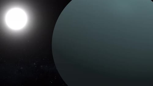 Cosmic Planet Rotation with Glowing Star Animation