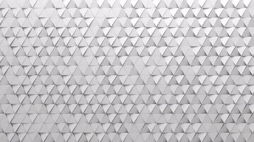 Seamless White Geometric Triangle Wall Background Loop