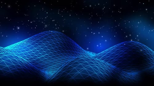 Gradient Abstract Wireframe Background 4k Loop