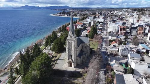 Catedral de Bariloche en San Carlos De Bariloche en Río Negro, Argentina. Iglesia medieval.
Centro