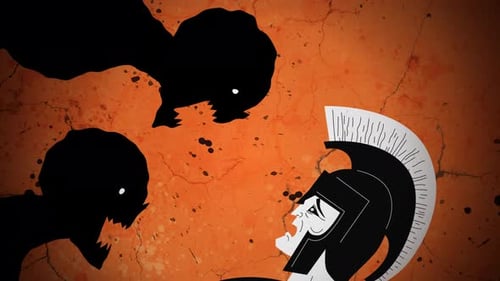 Phobos et Deimos terrifient un soldat grec