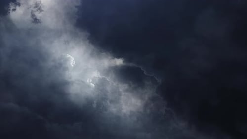 Dramatic Cloudscape with Dark Atmospheric Clouds