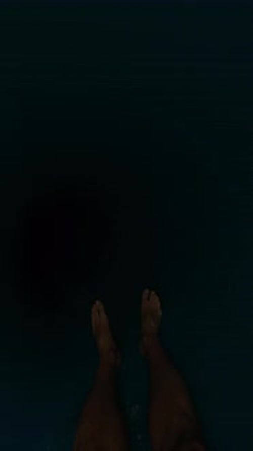 Sliding Through Blue Water Tube