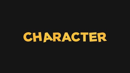 Character 3D Text Alpha Channel