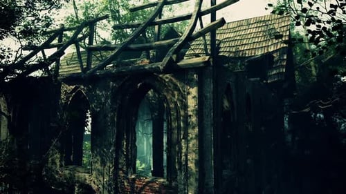 Abandoned Monastery in Woods