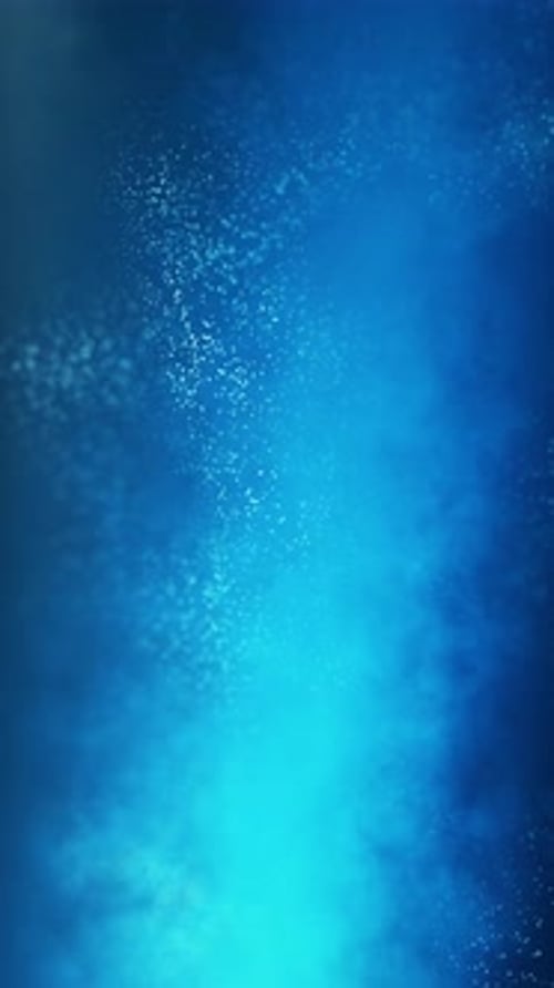 Abstract Blue Fluid Particles Upward Motion Background