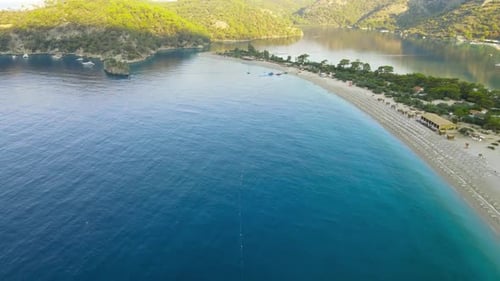 Flug über Oludeniz Beach Blue Lagoon