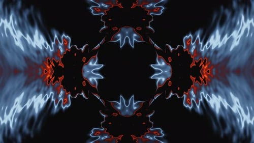 Animation en boucle du visualiseur d'ondes d'aura d'énergie colorée