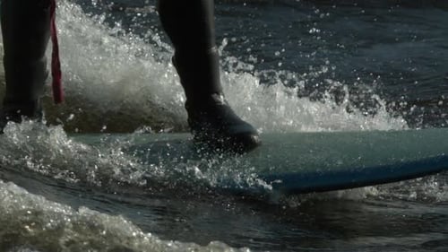 Slow motion surfing extreme sport close up.mov
