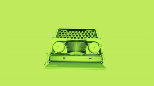 Grüne Schreibmaschine