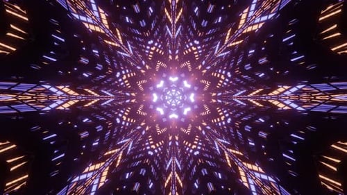 tunnel disco neon lights