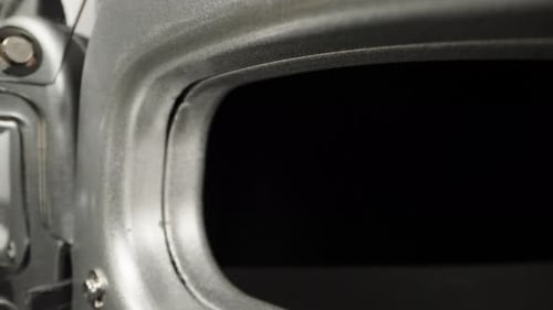 Construction, furniture stapler. Dolly slider extreme close-up. Laowa Probe