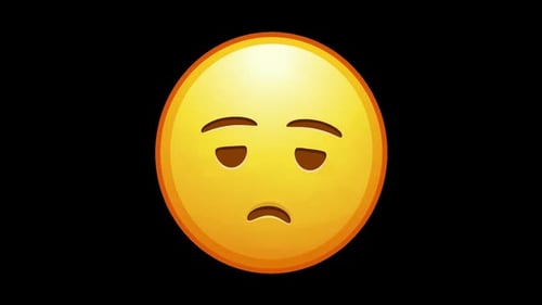 Modern Animated Sighing Emoji with Exhale