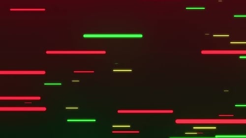 Futuristic Digital Data Stream Lines Loop Background