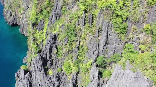 Aerial view of Big Lagoon in the Philippines