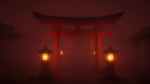 Glowing Torii Gates