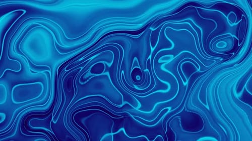 Dynamic Blue Fluid Abstract Glowing Lines Background Animation