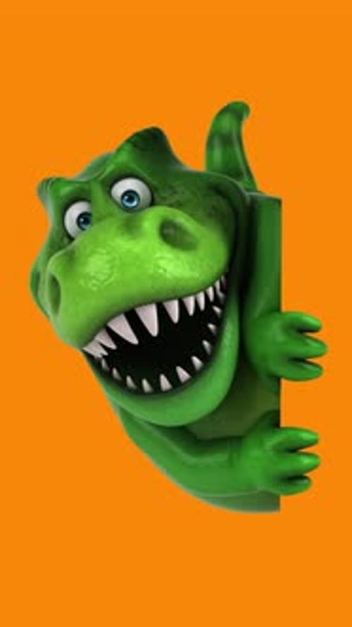Dessin animé 3D amusant Trex (avec canal alpha)