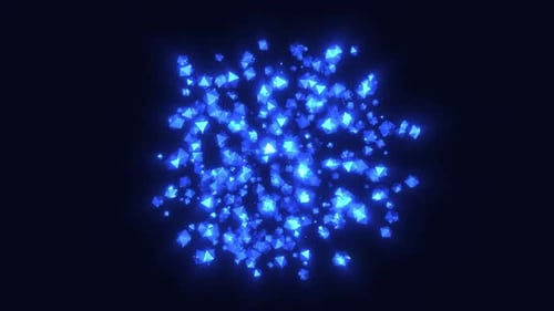 Shining geometric particles in flow