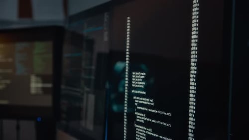 Computer Screen Displaying Lines of Code