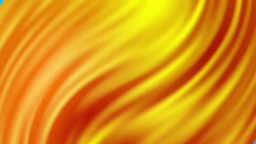 Vibrant Fluid Abstract Motion Background of Orange and Yellow Swirls