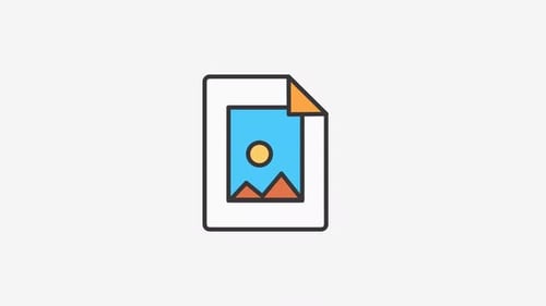 Animation des Bilddokument-Symbols
