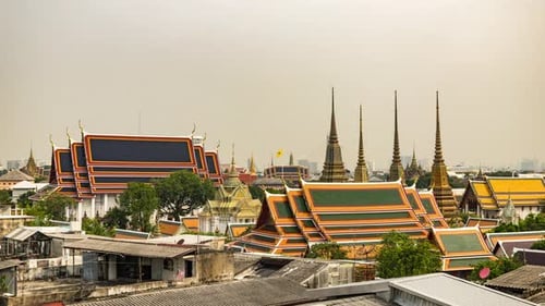 Wat Pho Temple in Bangkok on the River Chao Phraya
