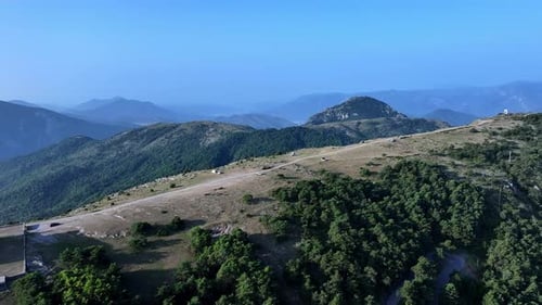 Panoramic view filmed from the plateau of Utelle
