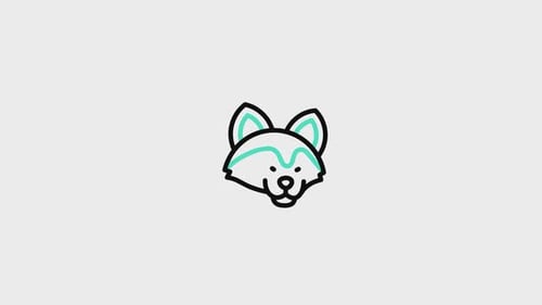 Animiertes Symbol „Roter Wolf“ V1