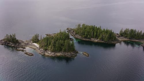 Aerial majesty flying over alaskan coastal inlets near ketchikan and haines