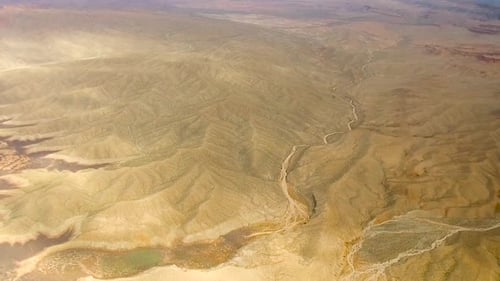 Landscape and Nature Concept - Aerial View of Grand Canyon and Arid