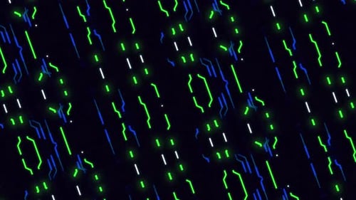 Animated Digital Data Flow Technology Background Loop