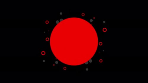 Abstract Geometric Red Circle Reveal Transition