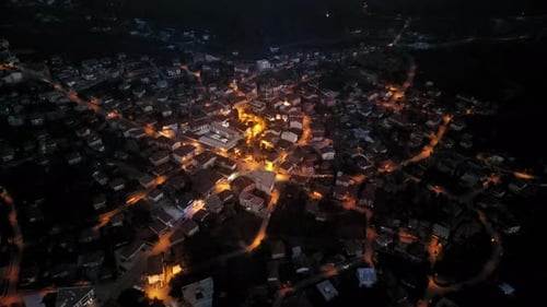 4K City Night Aerial