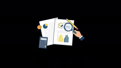 Animated Financial Data Analysis with Magnifying Glass