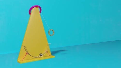 Satisfying video of Pendulum and Ball Swinging