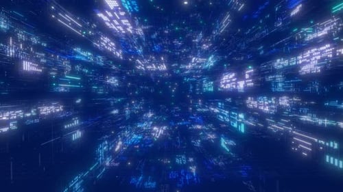 Sci-Fi Blauer Hintergrund