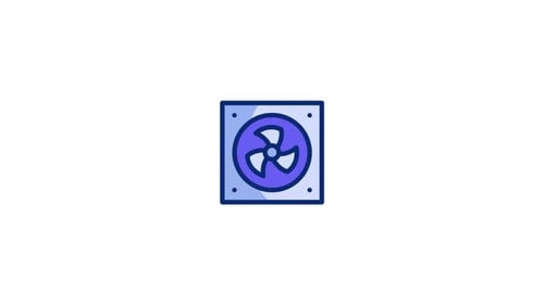 Air Source Heat Pump Animated Icon