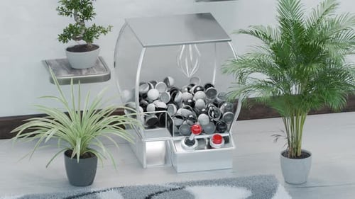 Animated 3D Claw Machine Game with Spheres