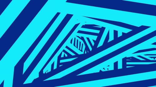 Animated Pattern With Symmetric Geometric Ornament