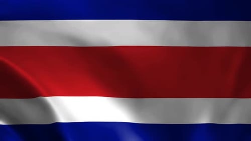 Costa Rica Flag Animation